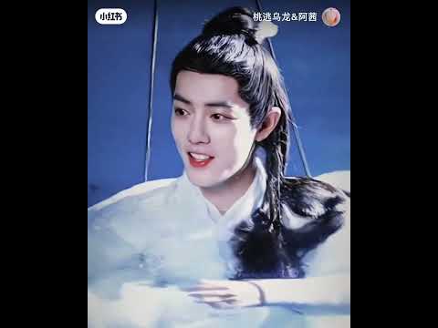 Xiao Zhan ethereal in longest promise underwater BTS #xiaozhan #shorts #cdrama