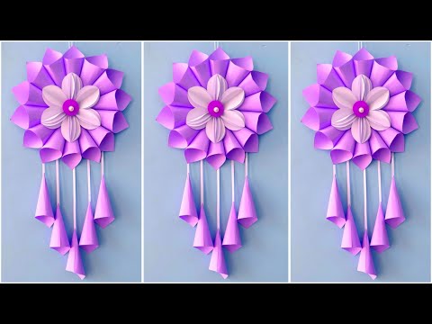 Easy and Quick Paper Wall Hanging Ideas / A4 sheet Wall decor / Cardboard  Reuse /Room Decor DIY