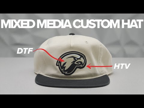 How to Make a High-End Custom Hat with HTV & DTF Printing!