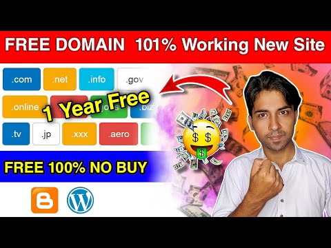 Free Domain .com .xyz .pro .wiki .uk Domains 😱🔥 | How To Get Free Domain Name For Your Website Part3