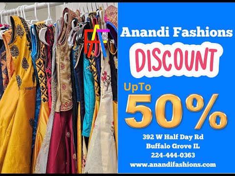 Don't Miss Out  25% Off Everything at Anandi Fashions #indianclothing #saree #lehenga #kurtidesign