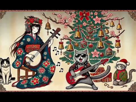 Shamisen 三味線 X Christmas X  Heavy metal Rock Background Music for Studying or Work (AI-generated)