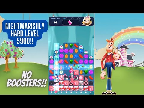 Candy Crush Saga Level 5960 | No Boosters