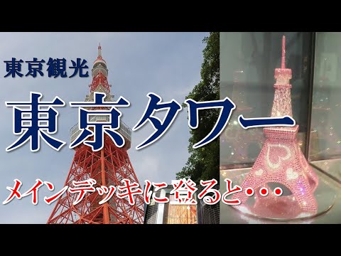 【東京観光 東京タワー/メインデッキを楽しむ】東京タワーの150mの所にあるメインデッキを楽しみ、下りた後はタワー入口でハイボールも楽しんできました。