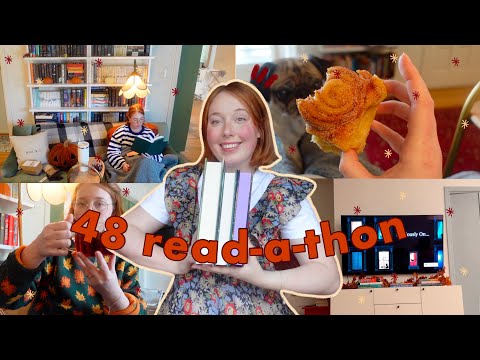 48 hour cozy fall read-a-thon vlog! 3 books & 900 pages!