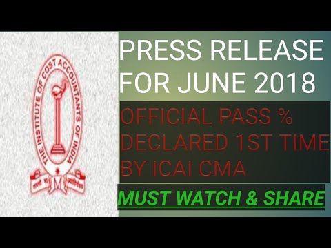 CMA PASS PERCENTAGE OFFICIALLY RELEASED