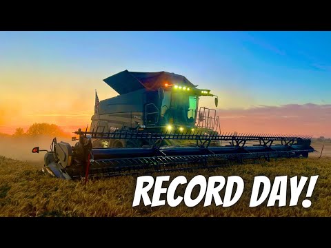 Breaking our record! Harvesting 175 acres on day 10!