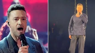 Justin Timberlake fans believe he changed outfits after recent wardrobe malfunction—watch!