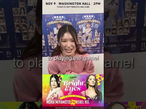 Come and see Moka Miyamoto!｜"TJPW Bright Eyes" at Historic Washington Hall, Seattle on Nov.9