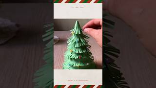 DIY 3D paper Christmas Tree 🎄 #christmas #xmas #craft #diy