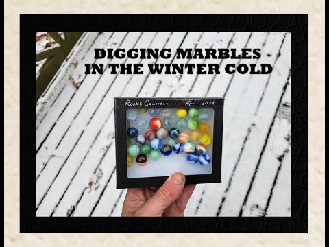 Town Dump Archaeology - Digging In The Winter Cold - Marbles - Antiques - Bottle Digging - Toys -