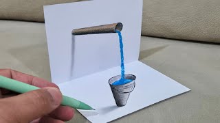 3d drawing on paper for beginner