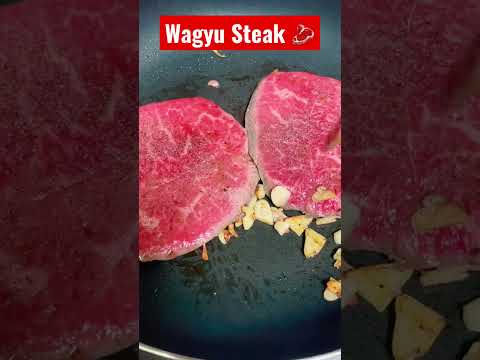 Cooking Wagyu Beef Steak 🥩😋😋🤩🥂 #beef #beefsteak #shorts