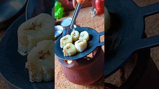 💥 miniature 🍌 banana sweet 😋| easy sweet recipe #shortsfeed #miniaturekitchenset #villagecooking