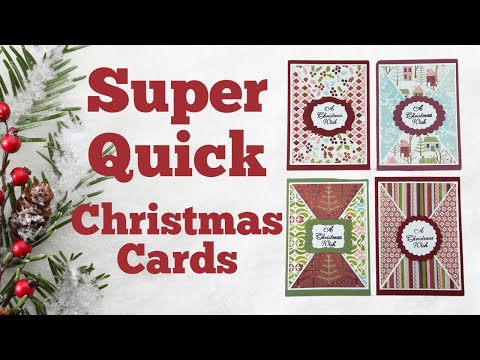 Quick And Easy Christmas Cards You Can Make In Minutes! #quickeasycards #quickandeasychristmascards