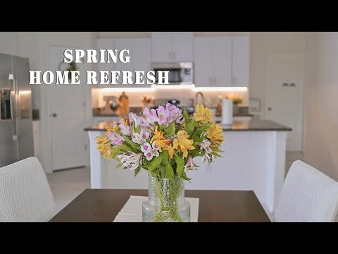 Satisfying Deep Spring CLEAN WITH ME | Decorating For Spring | Home Cleaning Motivation