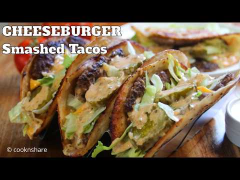 🍔 Smashed Cheeseburger Tacos - Big Mac Style