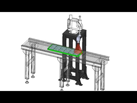 【外観検査】コンベヤ搬送ワークを広範囲にAI外観検査