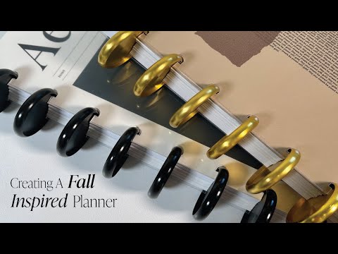 Creating A Fall Inspired Planner | Cloth & Paper