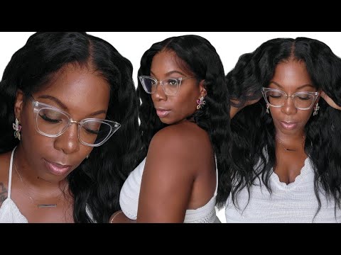 Beach Wave on Natural Hair TEXTURED Hair Wig Tutorial with HD Closure EASY BLEND Nadula Hair