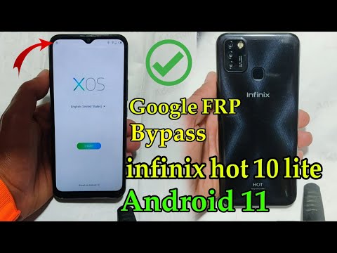 Infinix hot 10 lite Google FRP Bypass without pc Android 11 Infinix X657B ✅