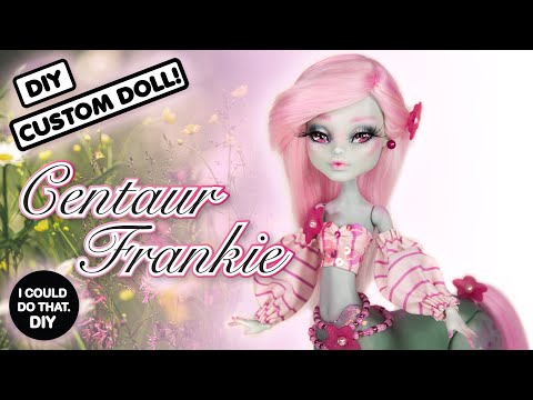 Custom Doll Repaint: Centaur Frankie - Monster High Monster Mashup!!!