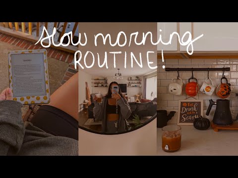 COZY SLOW MORNING VLOG | easing into the fall vibes 🍁