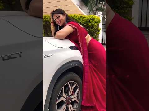 #ashwinisree #hotlook #sareereels #trending #redsaree #shots