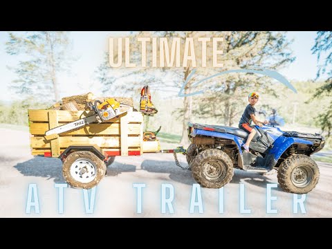 We built the Ultimate DIY ATV Firewood trailer.