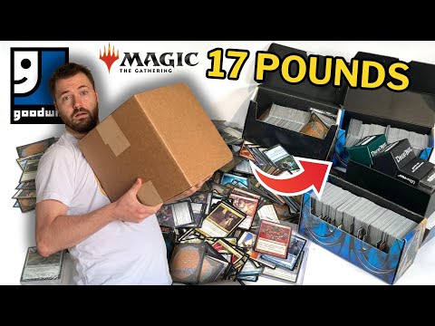 Risking $227 on a HUGE 17 Pound Magic The Gathering Goodwill Auction!