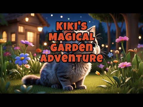 The Sleepy Kitten's Moonlit Garden🌙Bedtime Stories for Kids | 睡前故事 | 瞌睡小貓的月光花園