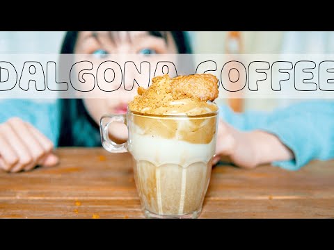 【超簡単】ふわふわもこもこのダルゴナコーヒー作ってみた♡