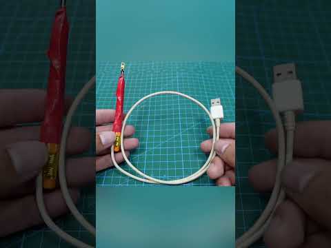 how to make a soldering iron with a pencil