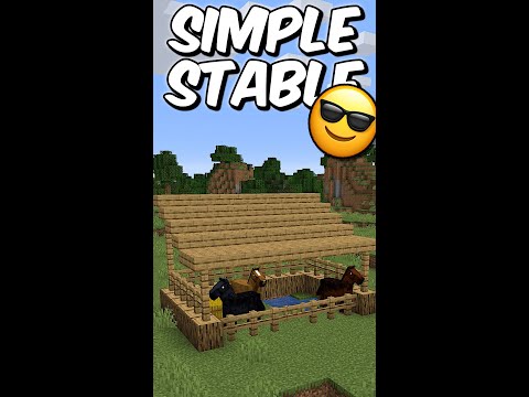 Minecraft Simple Stable#Shorts