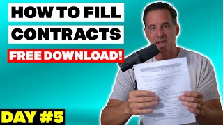 Wholesaling Real Estate CONTRACTS for Purchase and Sales Agreement and Assignments (Day #5)