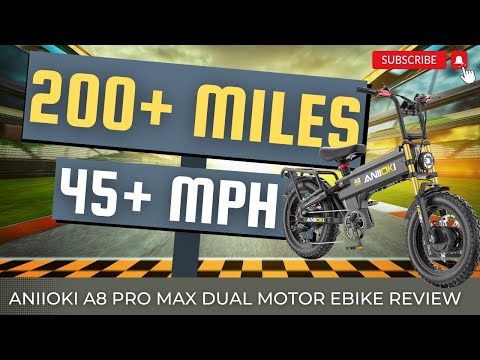 45MPH BEAST! ANIIOKI A8 PRO MAX DUAL MOTOR 200+ MILE RANGE EBIKE