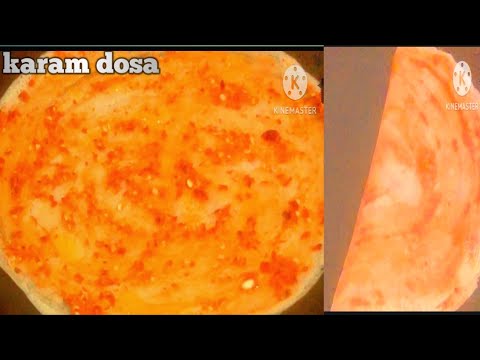 #Karam Dosa |No need chutney to eat |Dosa #breakfast