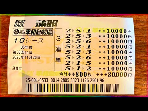 なけなしの金を競艇の万舟に万張りした結果が…【競艇・ボートレース】