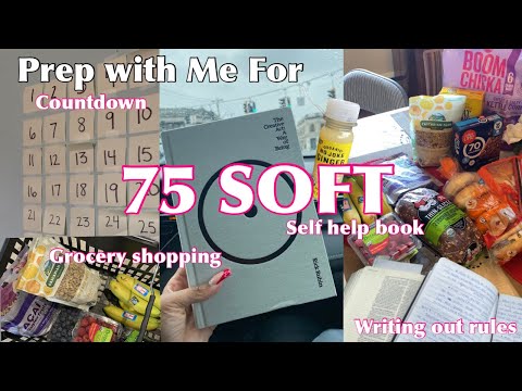 Prep With Me for 75 Soft🤍| writing out my rules, grocery shopping, Amazon haul