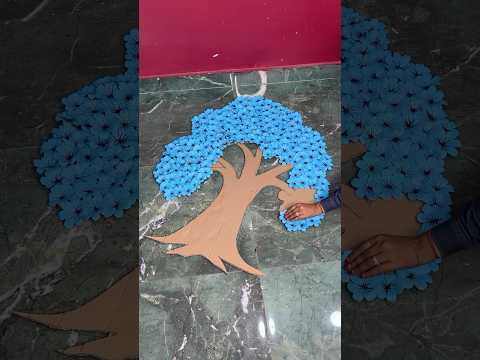 Beautiful Tree Decorative Piece Craft #short #reel #viral #trending #youtubeshort #papercraft #diy