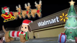 CHRISTMAS INFLATABLES at WALMART ! New Philadelphia Ohio 2019