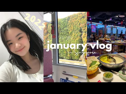 VLOG🌼Hello 2022! living alone in Singapore/explore Park&Cafe /window shopping with me before CNY