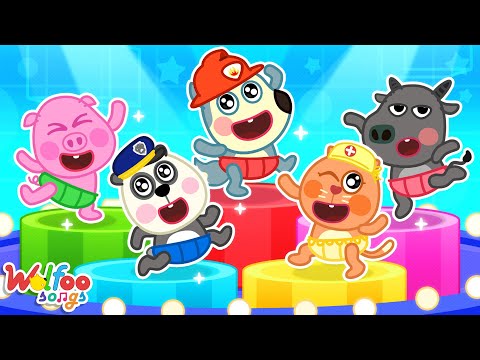 Five Little Babies Dance Challenge | Compilation | Kids Songs & Nursery Rhymes @WolfooFamilySongs