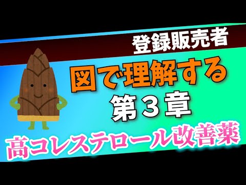 【図で流れを理解！】高コレステロール改善薬【登録販売者試験第３章】