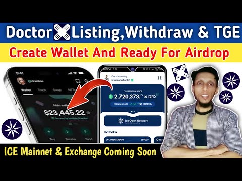 Doctor X Airdrop Listing & TGE Update | X Portal App Wallet Create For DRX Coins | Doctor X Airdrop