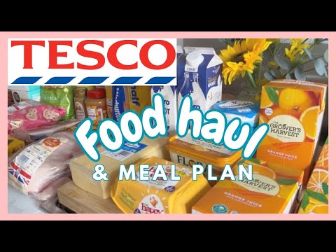 TESCO FOOD HAUL & MEAL PLAN | GROCERY HAUL UK