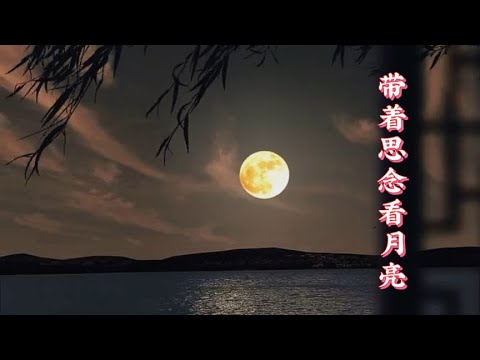 一首《带着思念看月亮》，词曲优美，歌声甜美动听