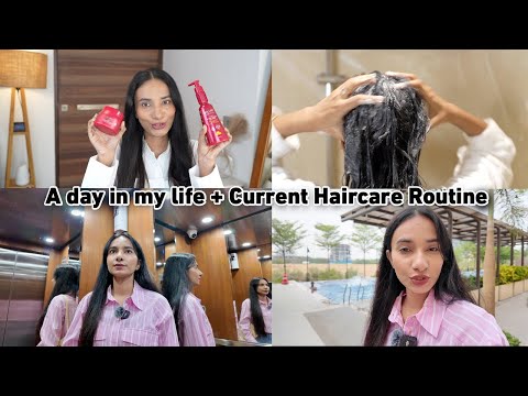 A day in my life + Current Haircare Routine for Frizz Free Hair