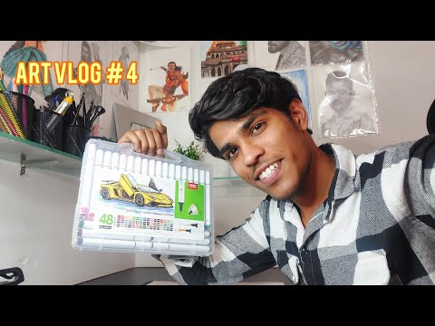 ART VLOG #4 | UNBOXING NEW WATER COLOUR MARKERS 😍