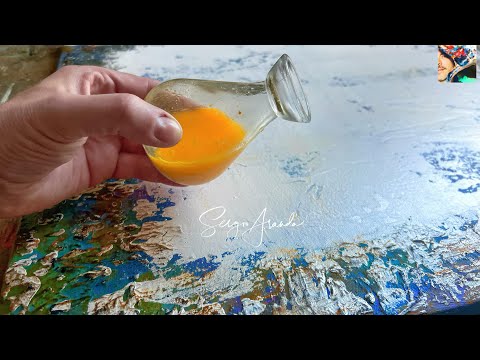 Unconventional Painting Techniques, Minimalist Corroded Canvas, and DIY Art with Unique Tools